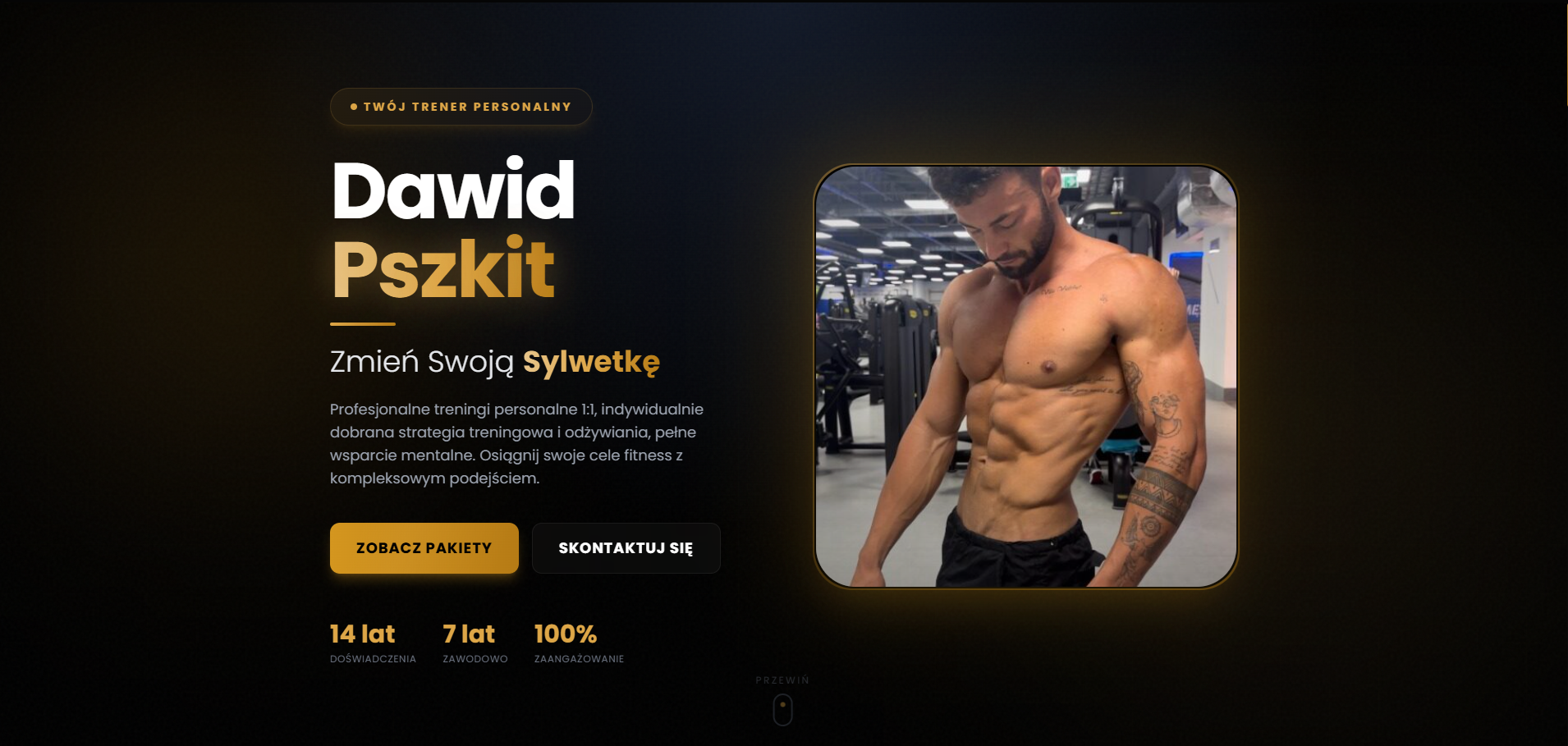 Trener Dawid Pszkit